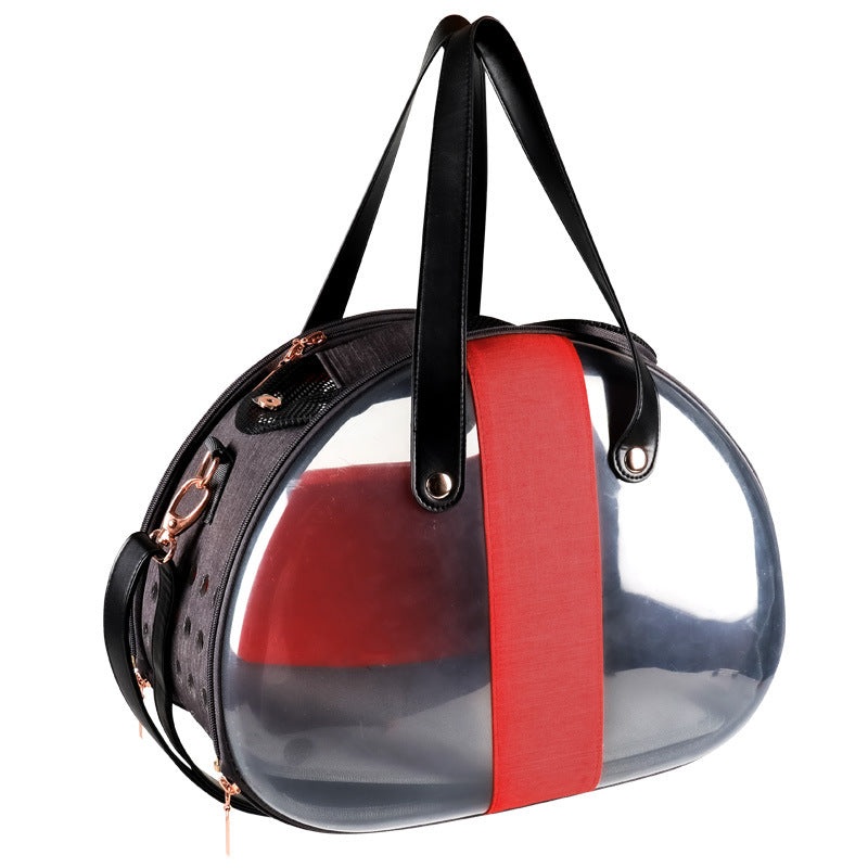 Pet Backpack with Transparent Design for Cats and Dogs