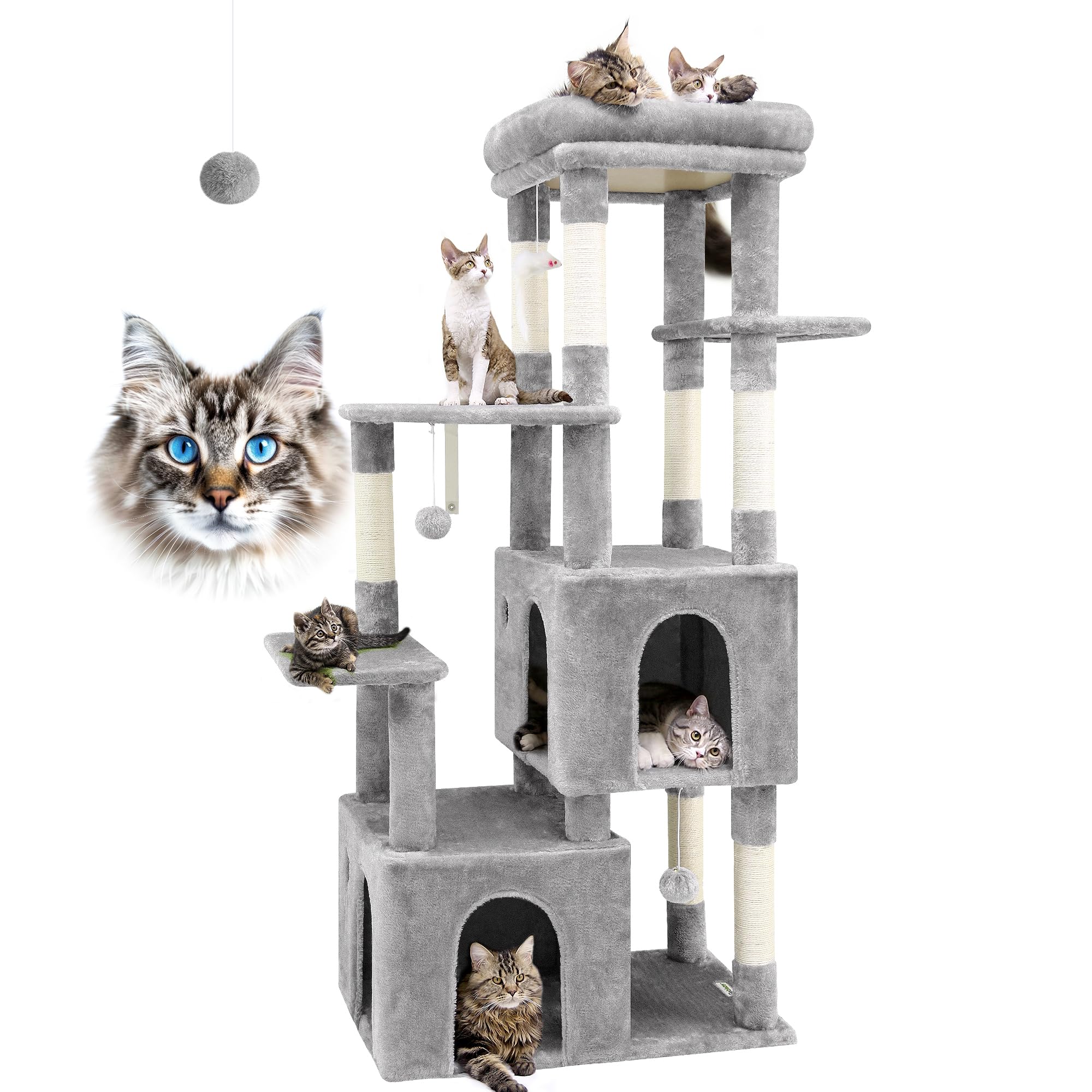 Globlazer F61 Cat Tower for Indoor Cats Heavy Duty