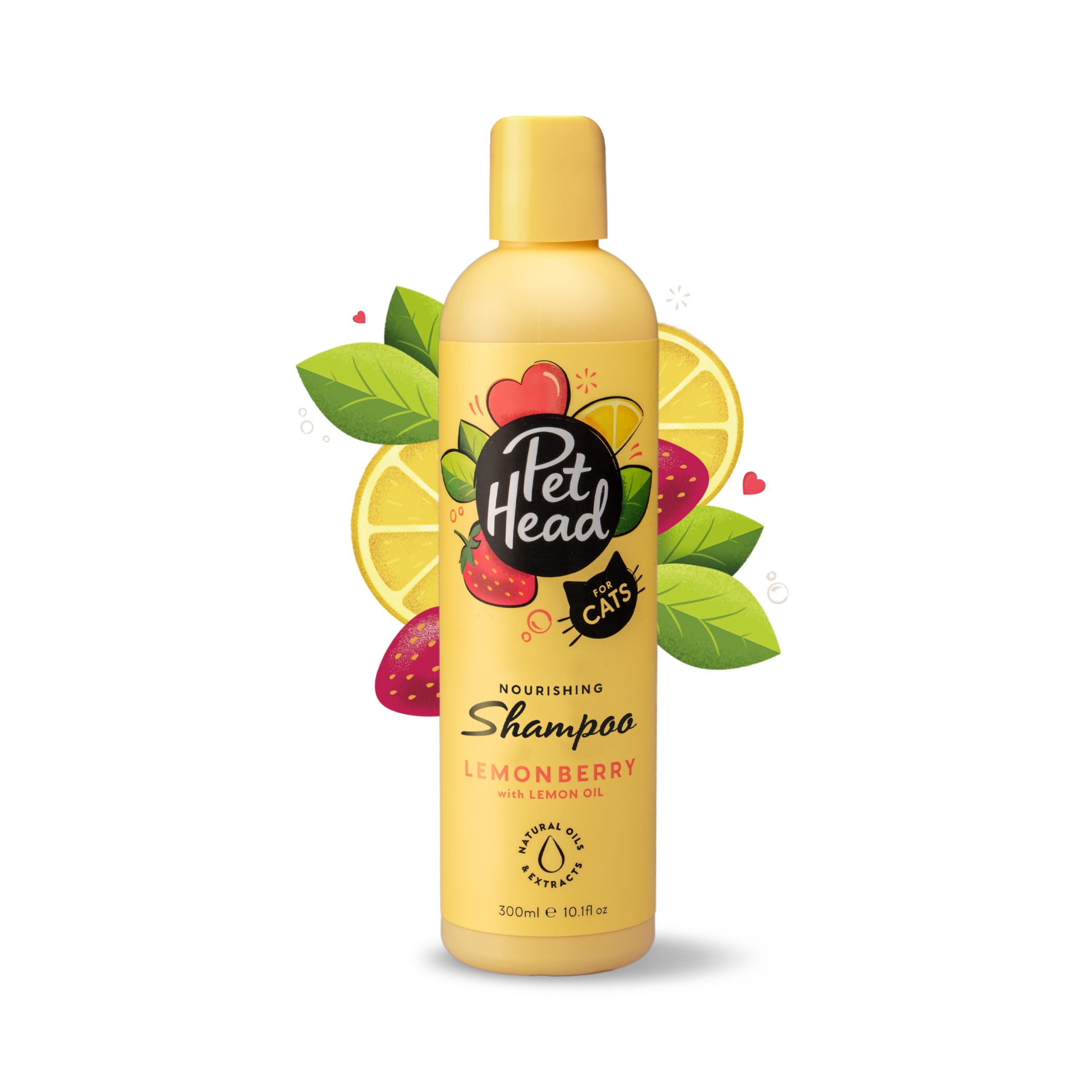 Pet Head Felin Good Cat Shampoo | Fruity Scent | Shampoo for Smelly Cats | Nourishing & Deodorizing | Vegan | Lick-Safe | Gentle Formula for Kittens | Made in USA | 10.1 fl. oz.
